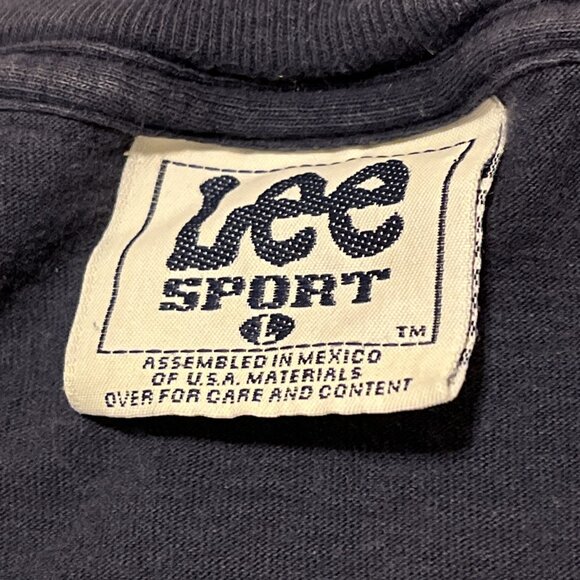 VTG 2000 Lee Sport Tennessee Titans Graphic Shirt LARGE Navy Blue Football NFL - Picture 9 of 11